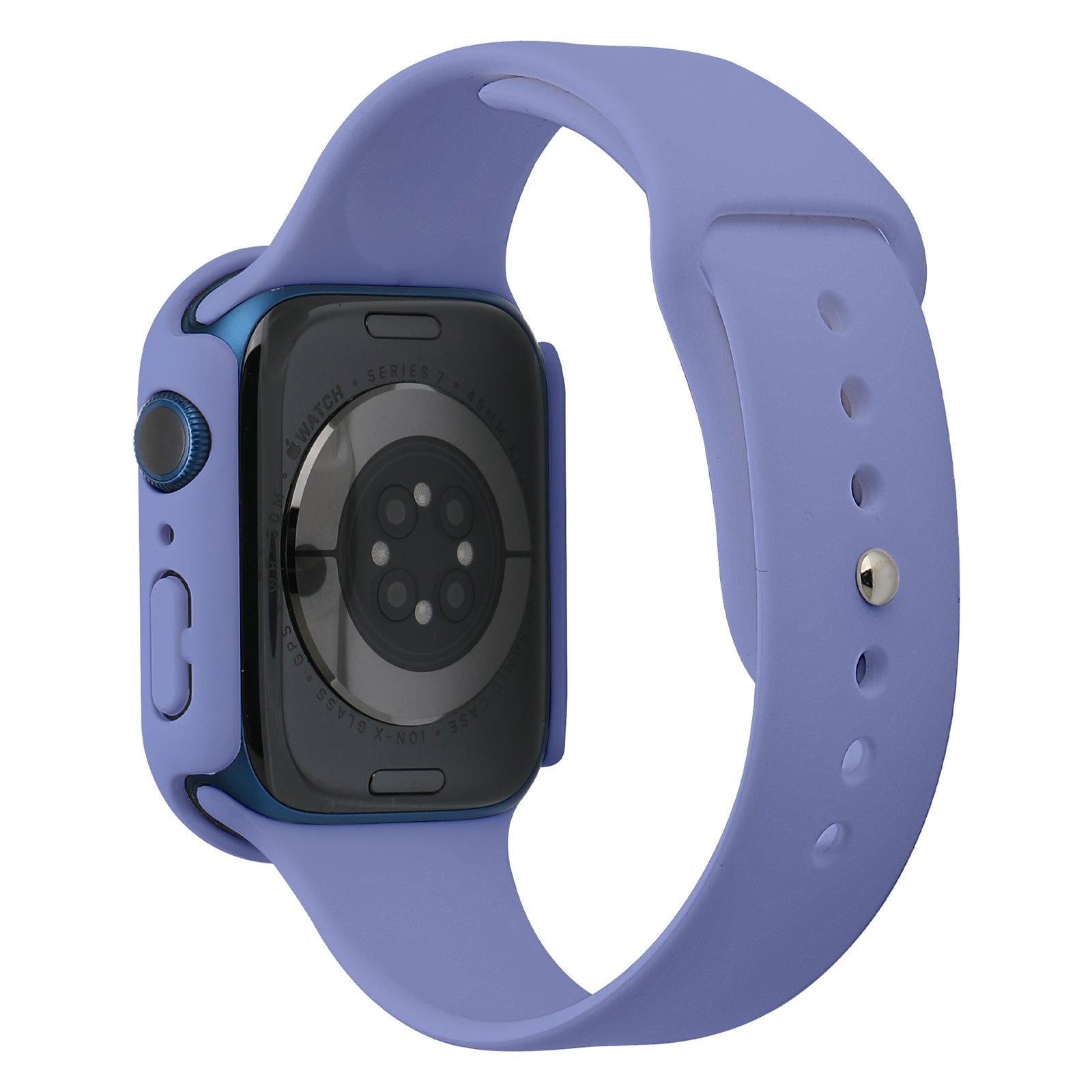 For Apple Watch Series 7 41mm Silicone Durable Watch Band+Hard PC Case with Built-in Tempered Glass Screen Film Size M L For Apple Watch Series 7 41mm Silicone Durable Watch Band+Hard PC Case with Built-in Tempered Glass Screen Film Size M L